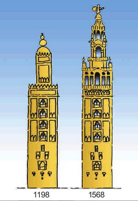 Tal día como hoy hace 836 años (1184) el califa almohade Abu Ya’Qub Yusuf ordenaba la construcción del futuro alminar de la mezquita aljama de Isbilya, que se terminaría 14 años después. 

A finales del siglo XVI tomaría su actual aspecto, convirtiéndose en la Giralda.
