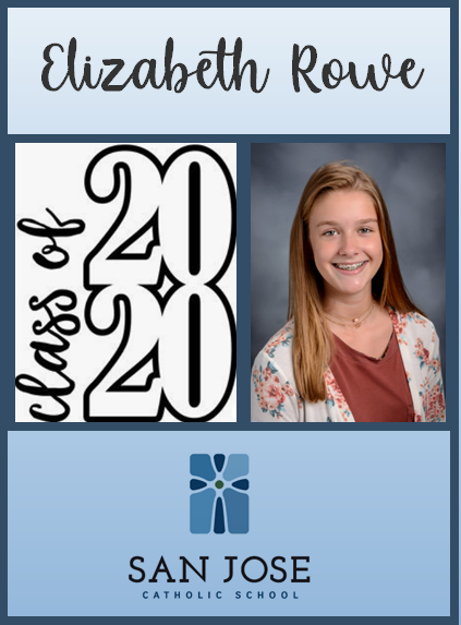 SanJoseCSJax's tweet photo. 8th grade Spotlight of the Day! We are so proud of our 8th graders and are excited to see where their journey leads them. Their presence on our campus will be greatly missed. Congratulations, Class of 2020! #sanjosecatholic #classof2020 #catholicschoolstrong https://t.co/pewMtij2oE