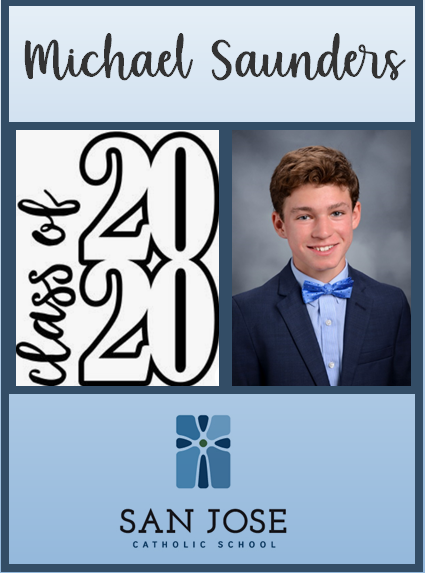 SanJoseCSJax's tweet photo. 8th grade Spotlight of the Day! We are so proud of our 8th graders and are excited to see where their journey leads them. Their presence on our campus will be greatly missed. Congratulations, Class of 2020! #sanjosecatholic #classof2020 #catholicschoolstrong https://t.co/pewMtij2oE