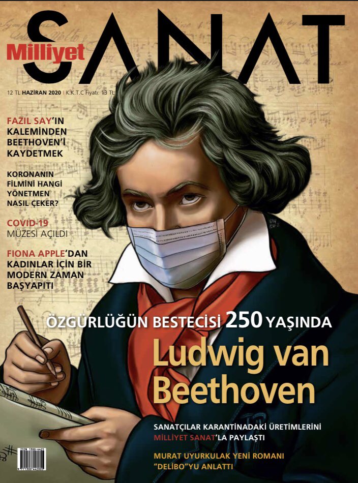 milliyet_sanat's tweet photo. Beethoven’in 250’inci yaşı kutlu olsun ! #MilliyetSanat #MilliyetSanathaziran #Beethoven Kapak deseni: @tuli_muli https://t.co/YKoTfEqNlT