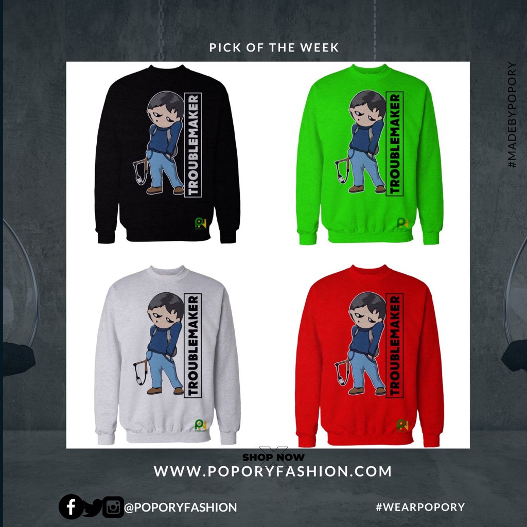 PoporyFashion's tweet photo. Our popory Troublemaker hoodies and sweatshirts are now available. Send a dm to order for yours or visit our website to shop.
Attached to this tweet, are steps on how to shop on our website or via our social media platforms.
#wearpopory #thinkpopory #popory #poporyfashion https://t.co/w3nHDMftDO