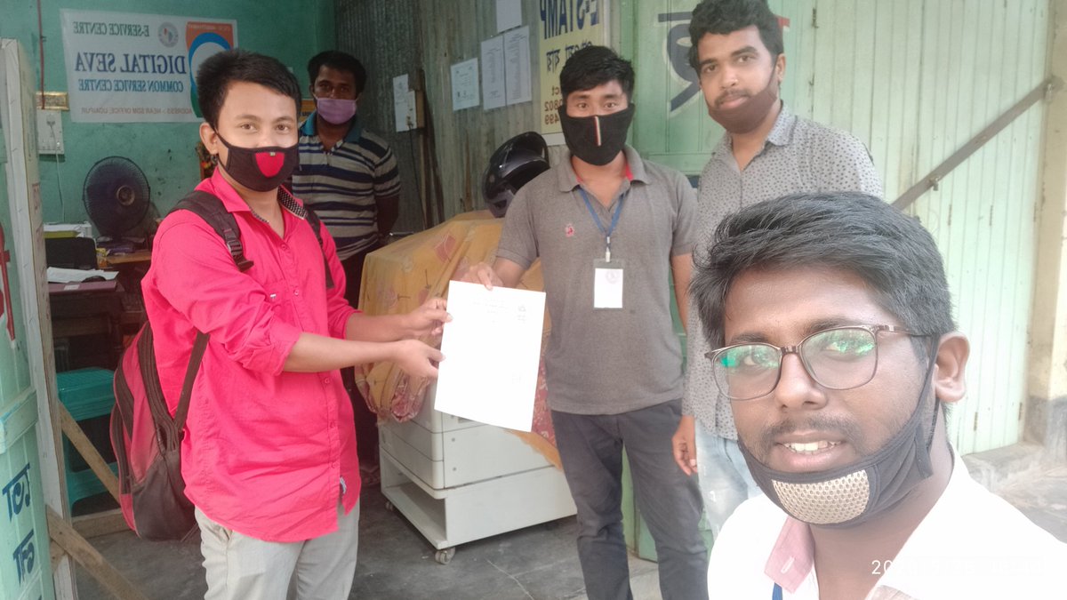 CscGomati's tweet photo. Today first e-Stamp delivered to customer from CSC under Gomati District in the presence of District Manager and District Coordinator of CSC. 
VLE Name - Suman Nag
Location - In front of District Court, Gomati. Near Udaipur SDM Office. https://t.co/gvQ02MWkoa