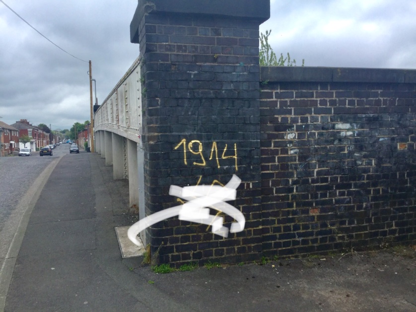 PlungingtonL's tweet photo. Irresponsible, offensive and unacceptable symbols of racism and genocide have no place in Plungington. I’ve asked @PrestonCouncil @LancPolEquality to remove #Nazi #Swastikas and anti-Black racism daubed on #EldonSt. Grateful to residents who raised alarm with me. Cllr @pav_akhtar https://t.co/0cUco4jqXw