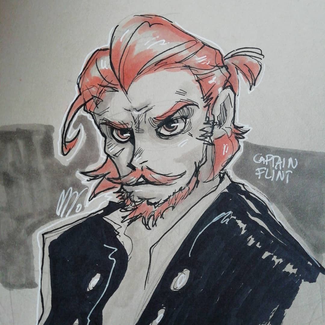 MorellaMorrigan's tweet photo. Captain Flint from Black Sails! #blacksails #flint #pirates https://t.co/Z5BxpujVD7