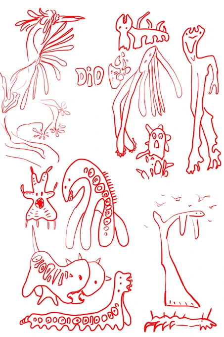 @tos 
生まれなかった動物
悲しいモンスターたち 