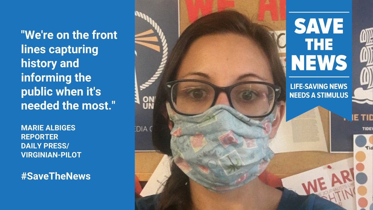 #SaveTheNews: Life-saving news needs help. Click here to tell your members of Congress today! actionnetwork.org/letters/the-ne… <a href="/NewsGuild/">The NewsGuild-CWA</a> <a href="/CWAUnion/">CWA</a> #1u <a href="/VirginianPilot/">The Virginian-Pilot</a>