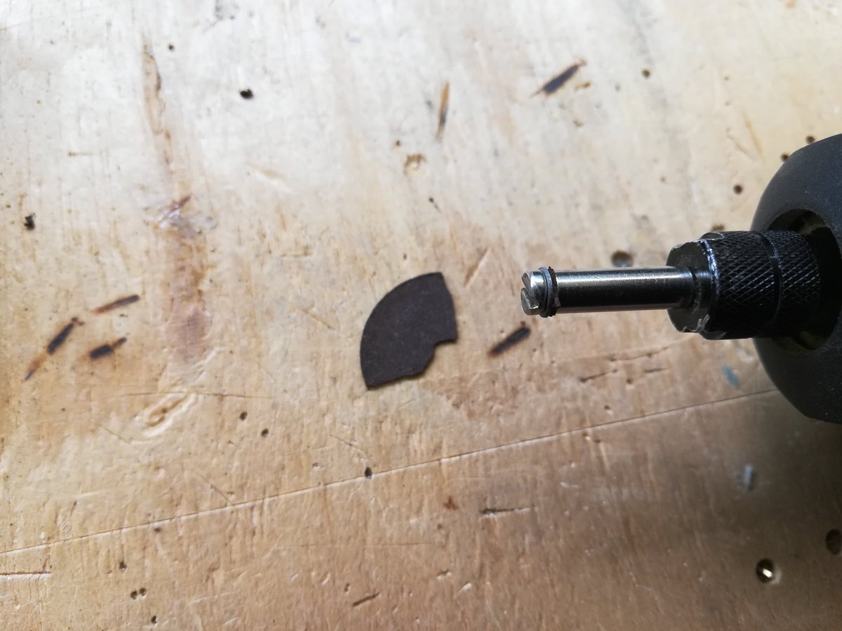 ALWAYS wear eye protection when using a rotary tool. Like I did. Phew.