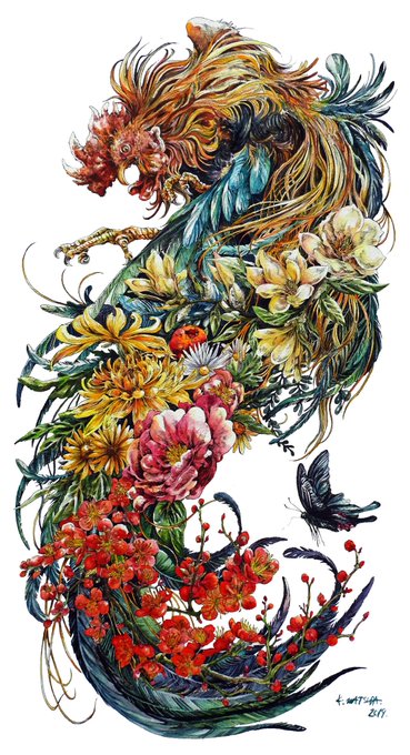 幕開け』A4 (H297×W210mm) 水彩紙、水彩、ペン #マツダケン」|Keso Art