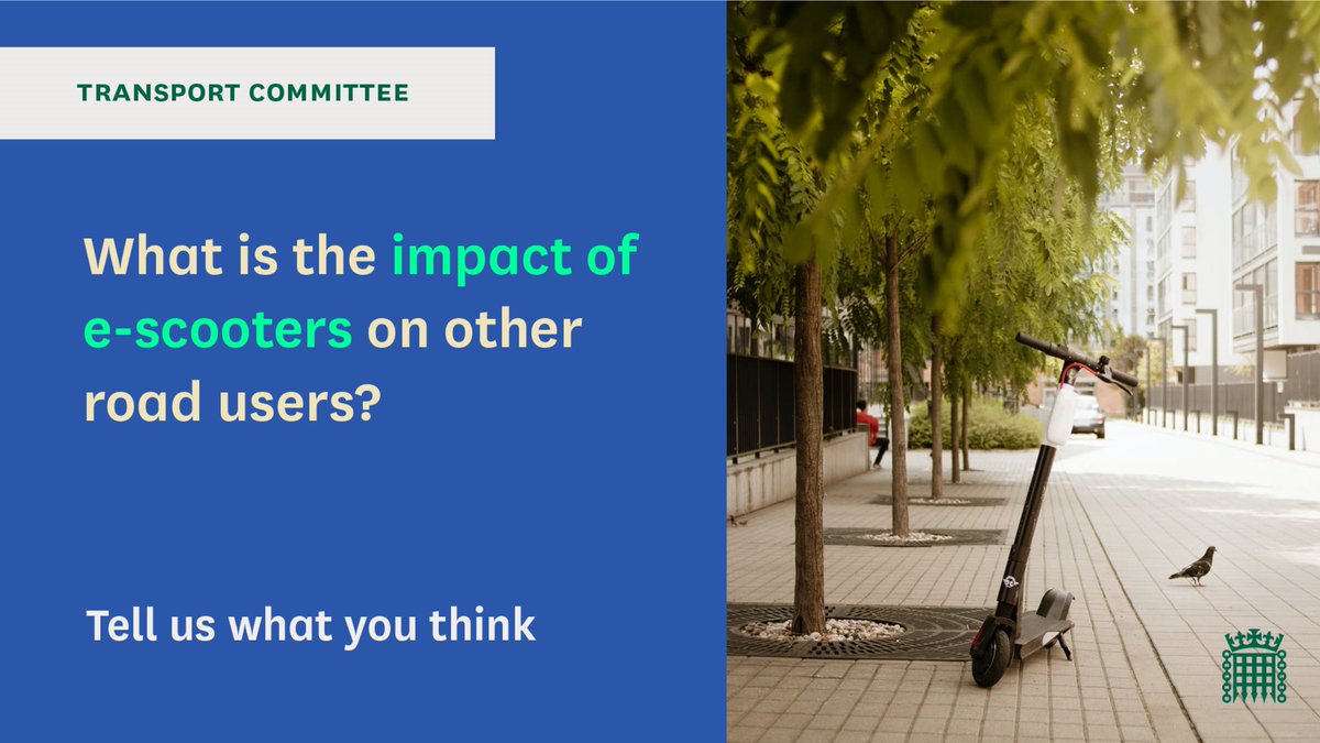 🛴Pavement users, how do you think wide spread use of #escooters would affect your ability to get out and about?

Where do you think e-scooters should  be used? #Accessibility #Disability #Travel 

🔍Let us know what you think, you have one week left: committees.parliament.uk/committee/153/…