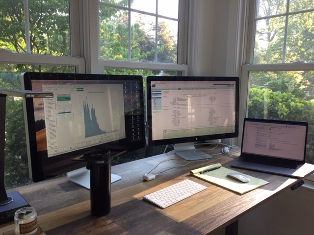 KurtStout's tweet photo. I know I'm supposed to want to get back to the office, but I'm really enjoying the setup at home.  I shouldn't admit this.  If I feel this way, what's the chance that 2 million federal workers do too?  #telework #therewillbechange https://t.co/bJT1QKeijJ