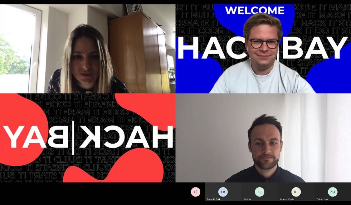 zollhofHQ's tweet photo. First keynote with Tereza Iofciu, Lead Data Scientist at @FreeNow_DE 
#hackbay2020 #Digital #online https://t.co/YMiUZnjrRq