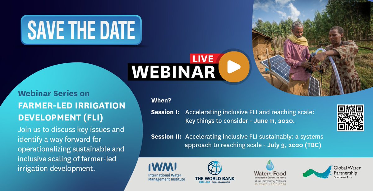 Petraschje's tweet photo. Working in  #Farmerledirrigation development? Join us to discuss key issues and ways forward to #inclusive and #sustainable growth! Register now 👉🏼https://t.co/ZTKlVG8hTv with @WorldBankWater @IWMI_ @waterforfood @GWPnews @SunCultureKenya @SAFI_Research @IlssiTAMU https://t.co/vYoRWG42wZ