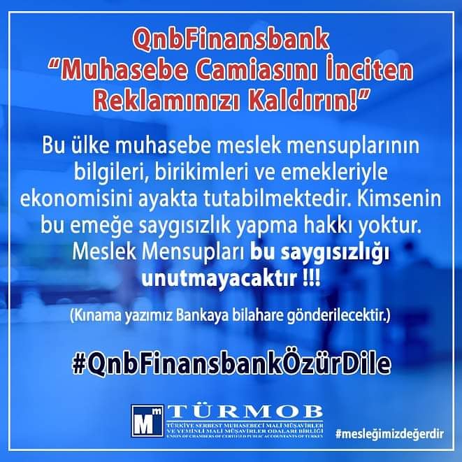 #QnbFinansbankÖzürDile #mesleğimizdeğerdir 
<a href="/muhasebetl/">MuhasebeTL</a> 
<a href="/MuhasebeBT/">Muhasebe Bilenler</a> <a href="/turmob/">TÜRMOB</a>