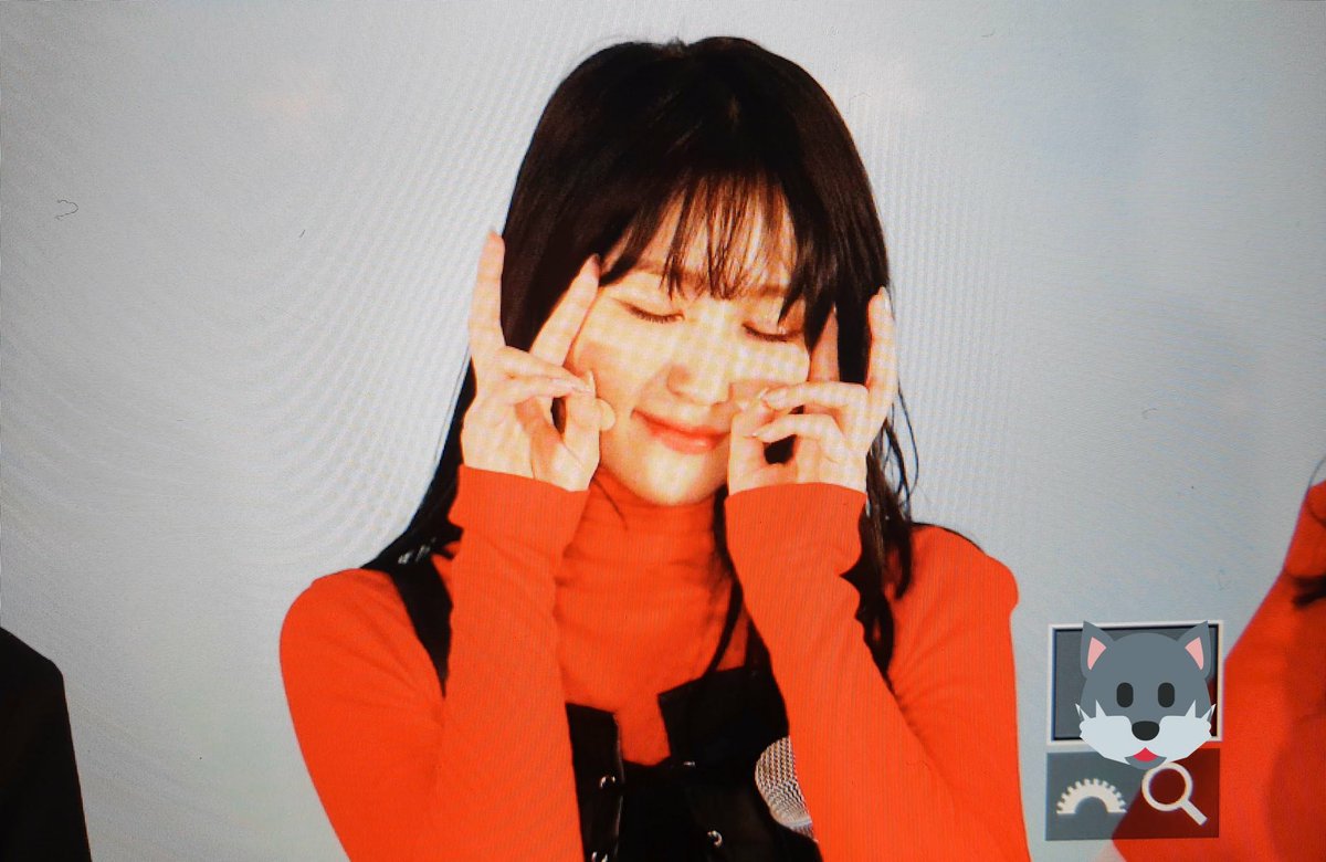 the way she does the claw peace