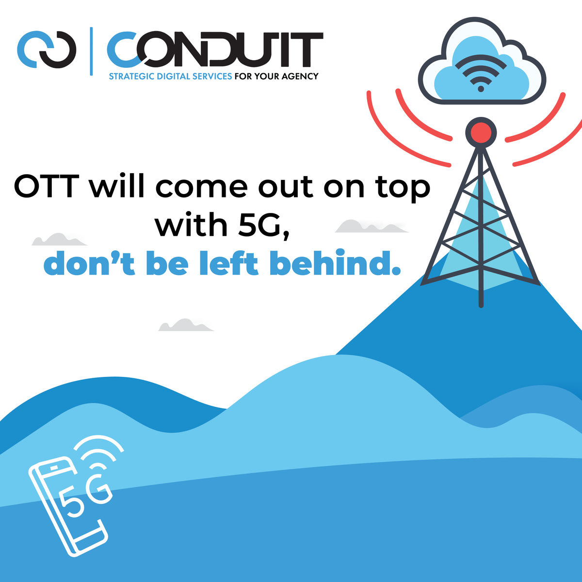 conduit_digital's tweet photo. Did you see our latest blog? 5G is going to change the OTT game in ways we've never seen before. Give it a read to learn more! 📺>> https://t.co/lBi5TDu3Up
--

#digitalmarketing #digital #marketing #conduitdigital #conduit #agencymarketing #productivity #OTT #overthetoptv #5g https://t.co/TZHXTGFPQC