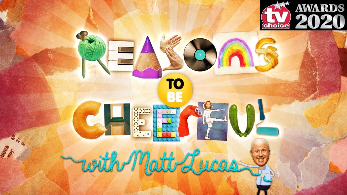 😃 We are a Best Entertainment longlist nominee for the TV Choice Awards 2020! <a href="/RealMattLucas/">Matt Lucas HQ</a> 👏🏼 Please vote here: awards.tvchoicemagazine.co.uk/vote ❤️ Thank you! #C4BeCheerful