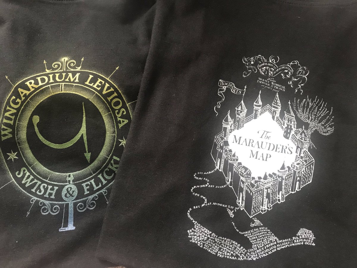 PatelFarhana84's tweet photo. When your love for all things Harry Potter continues and you treat yourself to two Potter t-shirts ๐ @iwoot @HarryPotterHQ @HarryPotterLand #themaraudersmap #swishandflick https://t.co/SHP6P6eci3