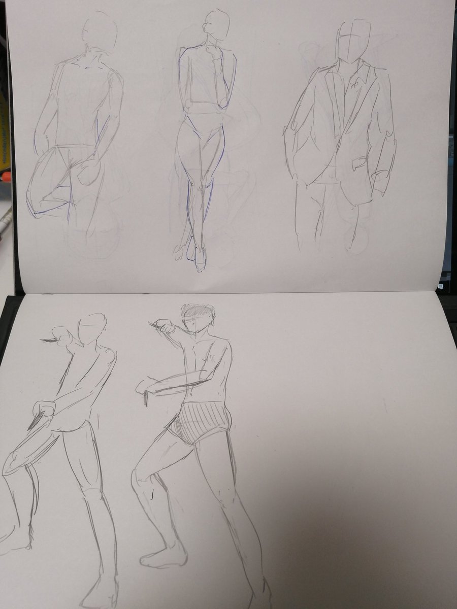 10日目  60秒ドローイング

今日から新しい作品に取り掛かるため、今日の練習は少しだけ。
胴体と脚がいまいち上手く描けない…。理想的な人体を描くにはもう少し時間が必要だと感じました。 