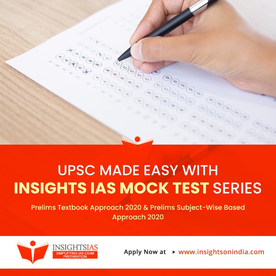 <a href="/InsightsIAS/">Insights IAS</a> provides a comprehensive package with multiple #MockTests to assess your preparations &amp; improve your performance to help you crack the most coveted #CivilServiceExamintaion.
Subscribe Now at prelims.insightsonindia.com/subscribe

#UPSC #IAS #Delhi #Bengaluru #Bangalore #Hyderabad