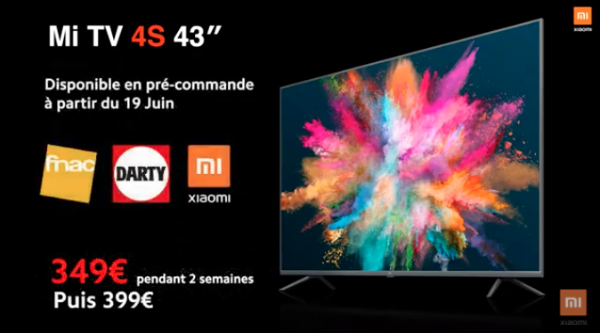 UX_Tech_FR's tweet photo. Les Mi TV seront disponible dans d'autres tailles en France :
- 55'' à 449€ pendant 2 semaines puis 499€
- 43'' à 349€ pendant 2 semaines puis 399€
- 32'' à 149€ pendant 2 semaines puis 199€
#Xiaomi #XiaomiFrance #MiTV4S #MiTv #UniversXiaomi https://t.co/MFVX9UIN4u