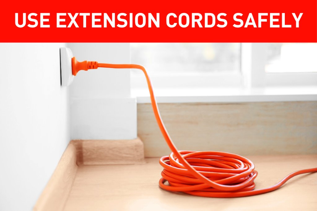 AEPnews's tweet photo. Make sure you’re not running extension cords under carpets, through doorways or anywhere it could be stepped on. Extension cords are for temporary use. If you’re using one as a permanent solution, contact an electrician about adding outlets. #NationalElectricalSafetyMonth https://t.co/Bjprzx35pD