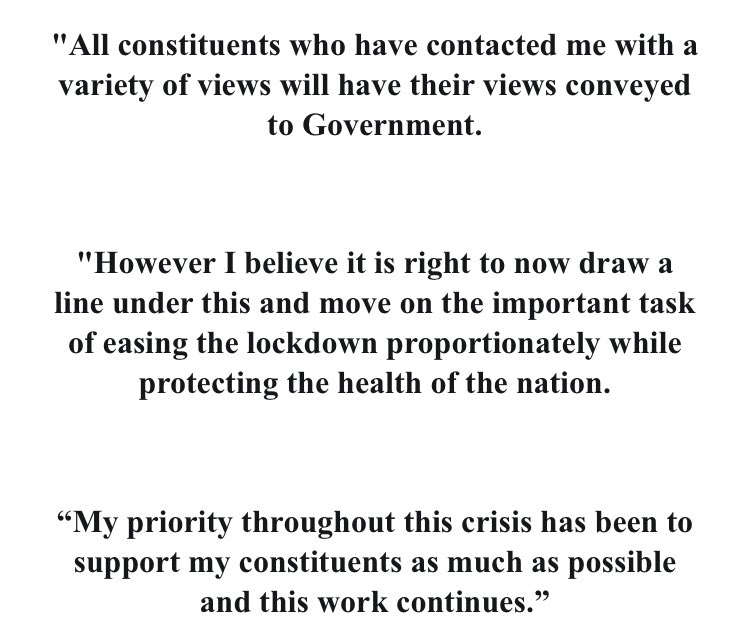 Redditch MP Rachel Maclean (a transport minister) has released a statement calling for “a line to be drawn” under the matterShe’s had between 300-400 emails from constituents about it (largely unhappy ones).