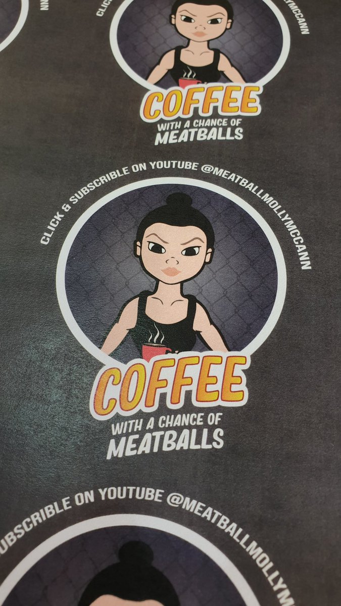 About to cut these #Custom #stickers down for <a href="/MeatballMolly/">Molly McCann</a> #ufc - she has a 🆕️ podcast over on <a href="/YouTube/">YouTube</a> starting soon - go subscribe ⬇️ #MeatballMovement #CoffeeWithAChanceOfMeatballs 
 youtube.com/channel/UC8jZH…