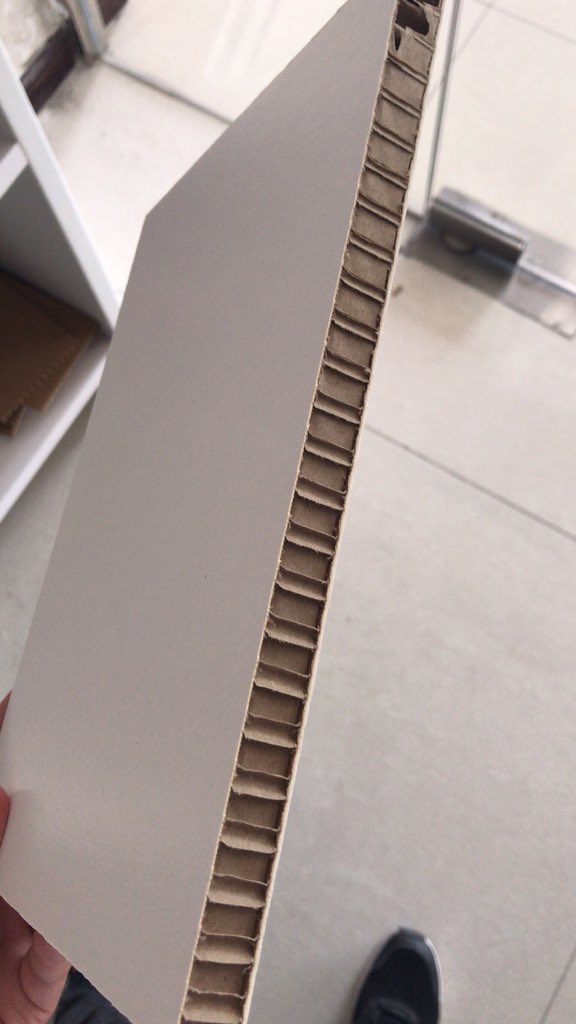 15mm white corrugated board #gboard