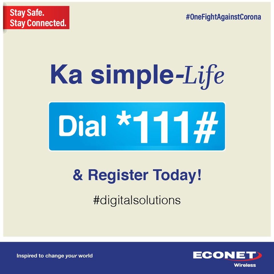 Ka simple-Life📱Dial *111# To register... *Accept Terms & Conditions *Enter 4 digit PIN *Confirm your PIN *Enter a word you won't forget #digitalsolutions Self-service on the go! @HeraldZimbabwe @263Chat @CassavaSmartech @econet_support