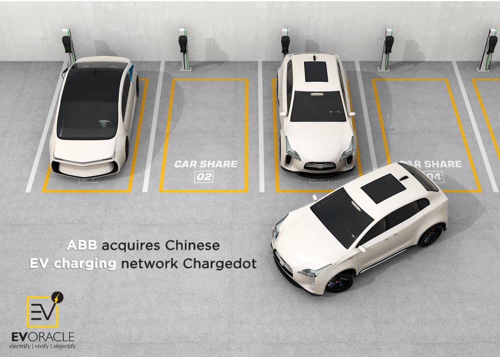 EvOracle's tweet image. #ABB has completed its acquisition of a majority stake in Chinese e-mobility solution provider Chargedot Shanghai New Energy Technology, which provides AC &amp;amp; DC charging stations &amp;amp; the software platform to #EVManufacturers.

Read: bit.ly/3cno1ed

#EVOracle #EVNews