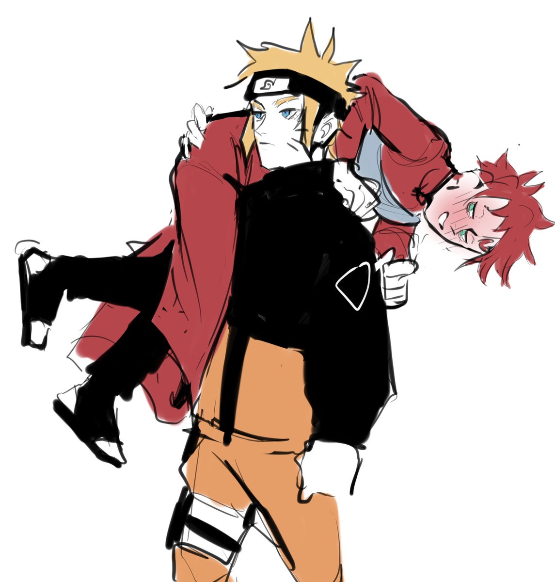 he is a defender #mengaa #menma #gaara #naruto, image size:1145x1200