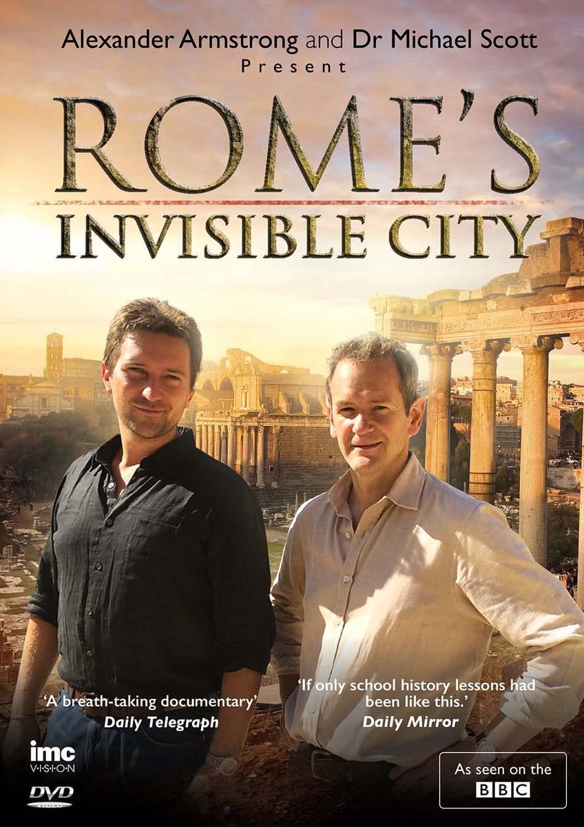 imc_vision's tweet photo. Rome's Invisible City - @bbcfour 1st June at 10.30pm. Catch this #5star reviewed documentary presented by @xanderarmstrong and @profmcscott - available now on DVD https://t.co/Kcn4V3LYKf #history #rome #city #alexanderarmstrong #roman #bbc https://t.co/wQvC5djE3S