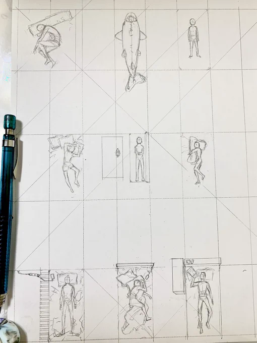 息抜きでキャラの寝相色々描いてたけど布団かけると体はほとんど消えるのではという事に気付いてしまった。 