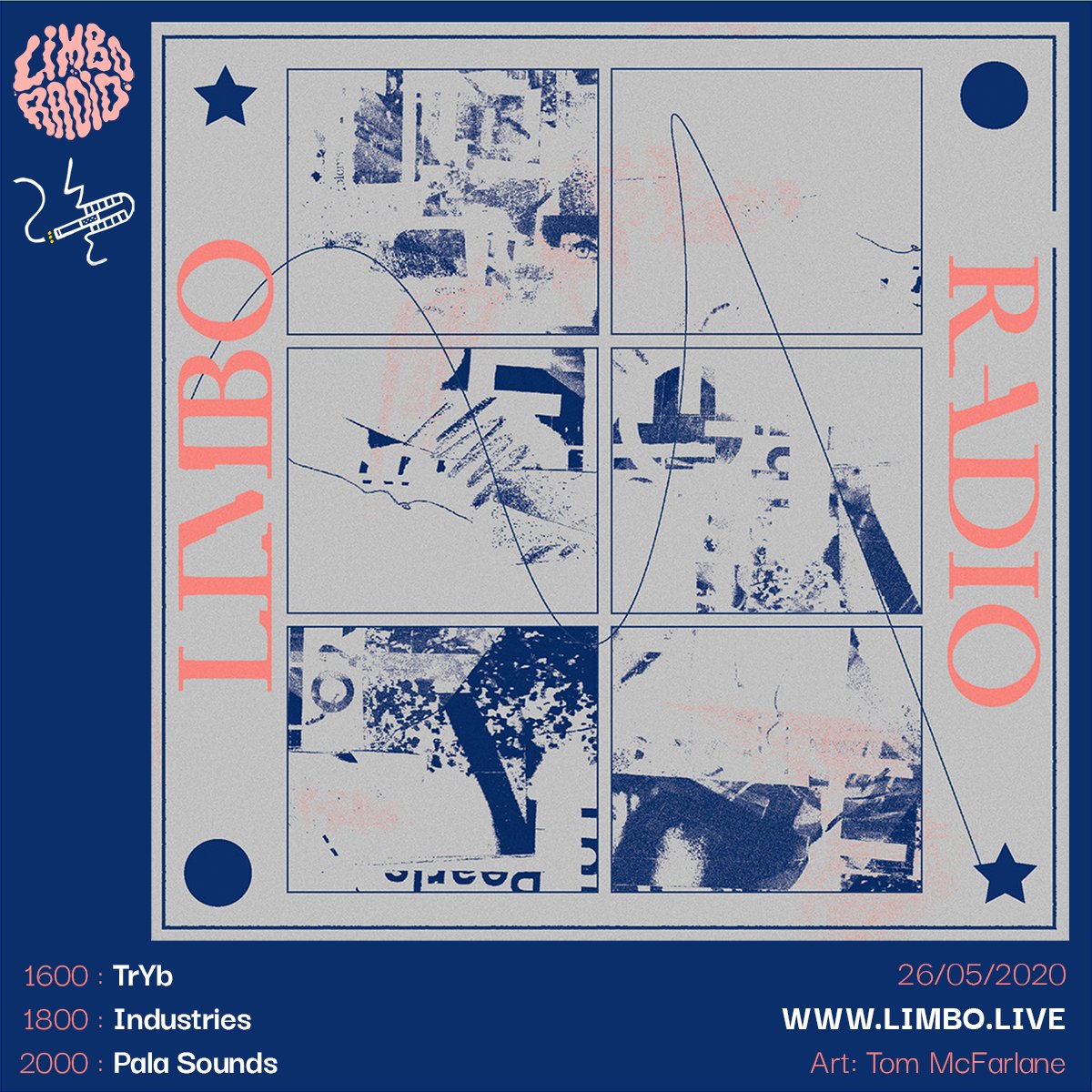 Limboradio_'s tweet photo. Supplying the artwork this week is talented designer and illustrator Tom McFarlane. Music comes from a debut show from TrYb, plus the return of Industries and Pala Sounds to boot.

16:00-20:00 BST

https://t.co/wAfdStTGzJ https://t.co/7PQKKBwQAC