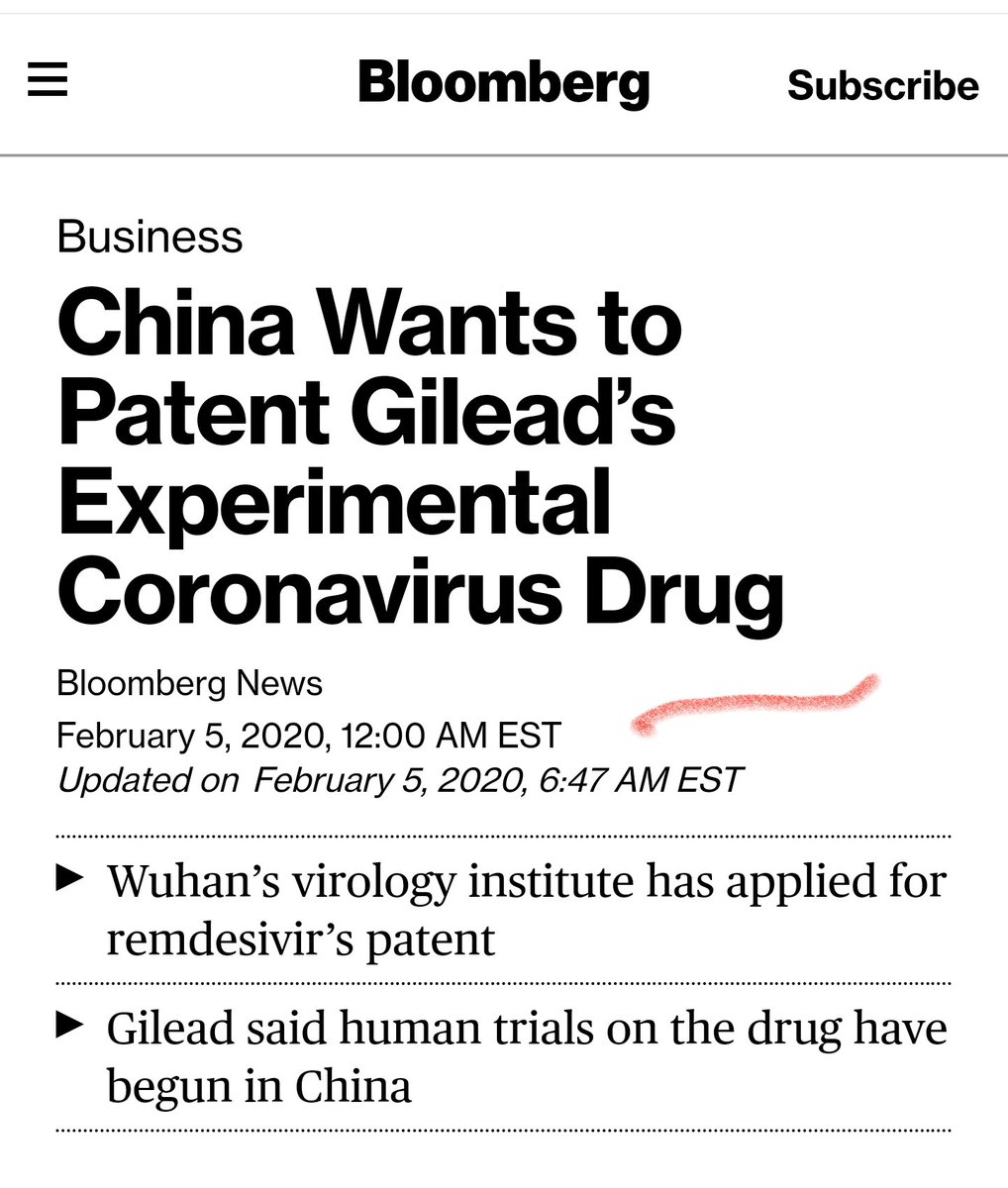 3)China Immediately Moves to Corner $1,000 Vaccine Remdesivir -BUT--Strangest thing-Suddenly the $ .60 hydroxychloroquine pill was getting treated like a subway riding Hong Kong Protester, BEAT!MASSIVE, immediate, coordinated attacks to kill hydroxychloroquineWhy?