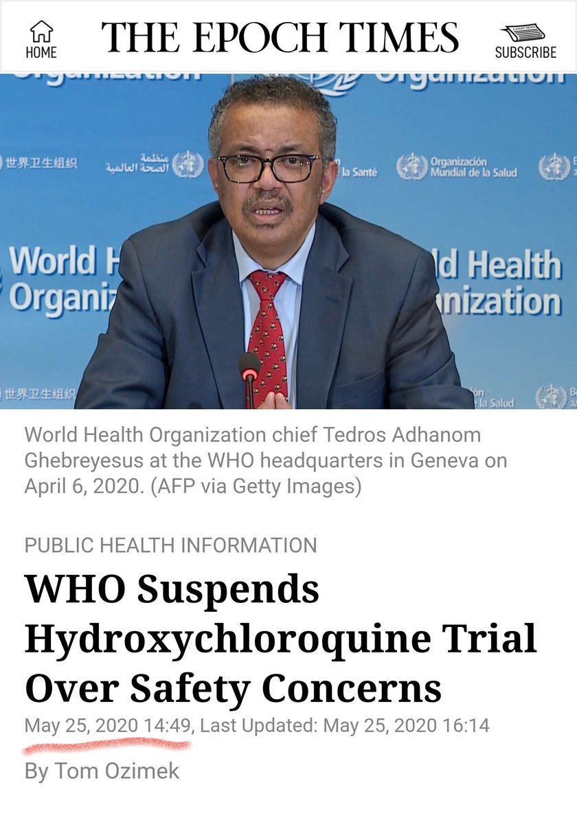 6)Now who else have we connected to the CCP?(See my Tweet on this hack Doctor Not A Doctor running WHO - I will add to end)Tedros Jumped to Kill Hydroxychloroquine
