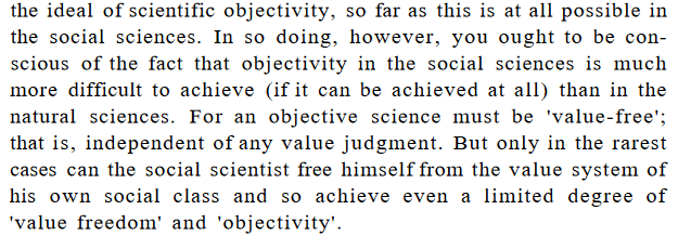 On the mistaken understanding of objectivity as value-freedom 3/n