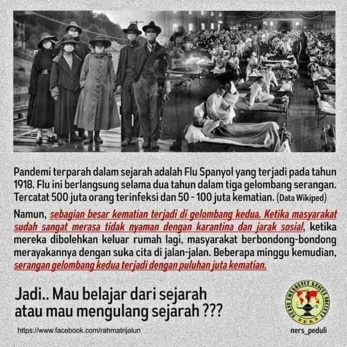 Warning utk kita semua....!!

Belajarlah dari Sejarah...
Karena Sejarah sering kali berulang.

Tetap sehat &amp; Tetap Semangat

#IndonesiaAbnormal