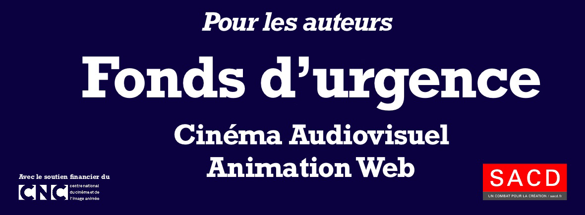 SACDParis's tweet photo. Fonds d’urgence Audiovisuel, Cinéma, Animation, Web :  prolongation pour le mois de mai 2020 du dispositif SACD (avec la participation du CNC) !
➡ https://t.co/1i4dJMzkra
#soutien #scénaristes #réalisateurs #vidéastes https://t.co/8jJysdhjLT