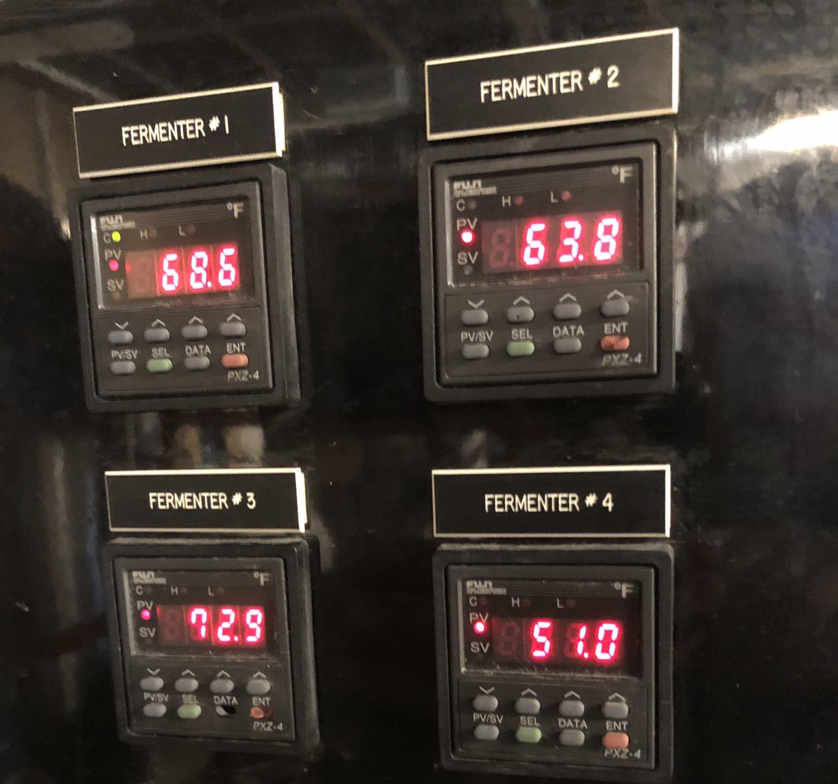 phatfishbrewing's tweet photo. Fermenters 1, 2 &amp; 4 are busy making more beer! https://t.co/3GthNZng04