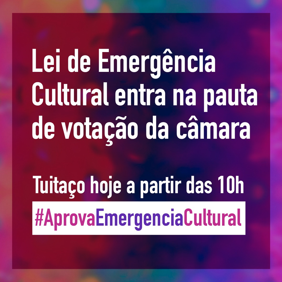 MatakiteraniSC's tweet photo. É hoje a votação da Câmara dos Deputados #AprovaEmergenciaCultural https://t.co/t2bqmFlcD9