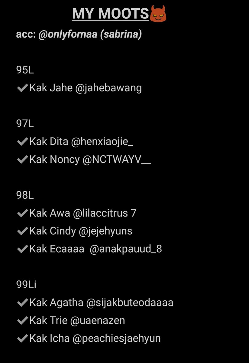 onlyfornaa's tweet photo. Ada yang belum ketulis?? Rep aja ya nantii aku tambahin 😇❤ https://t.co/E6MrW3v6os