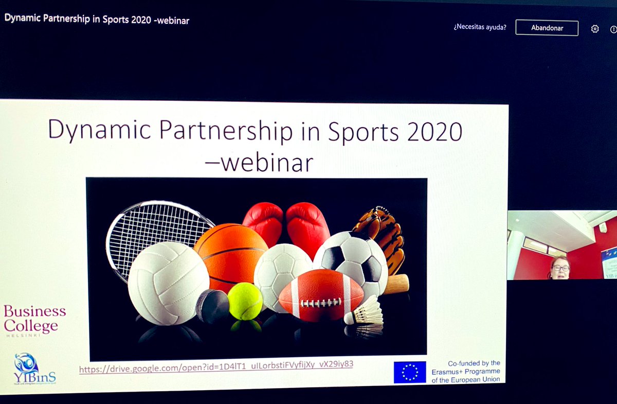lourdes_merono's tweet photo. 📆Today @UCAM_CAFD @UCAM participates in the Webinar “Dynamic Partnership in Sport”. Important discussion about collaboration in sport and the intercultural competence training for coaches and Physical Education teachers!⛹🏽‍♀️🏋🏾🤾🏼‍♂️Congrats @bchelsinki @YIBinSport 👏🏼#ErasmusPlus https://t.co/bzUeLO08wN