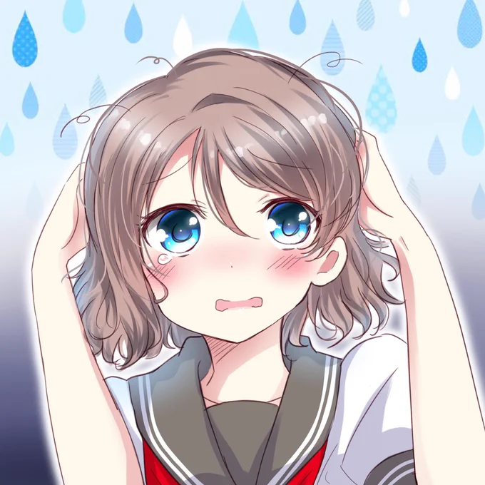 じめじめしてるとくせっ毛でボンバーしちゃいそう(゜ω゜) 