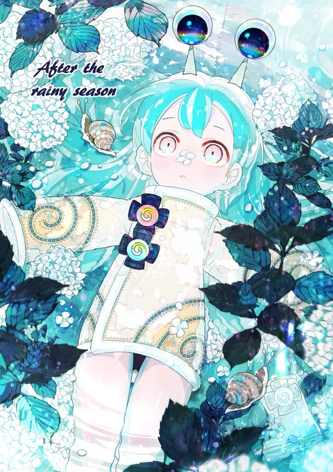 #誰か優しい人が拡散してくれてフォロワーさんが増えるらしい
暑くなってきたので青い絵 
