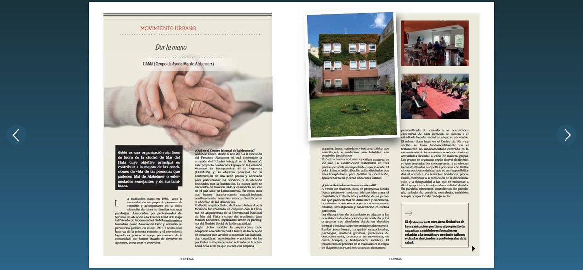 SilviaGarat's tweet photo. Gracias a @RevistaCentral1 por la nota a @GAMAong , Centro Integral de la Memoria. Es importante conocer nuestras Ongs y colaborar en este momento porque ellas nos ayudan siempre. https://t.co/rjvoD6W172 https://t.co/Q8NU1U0sXu