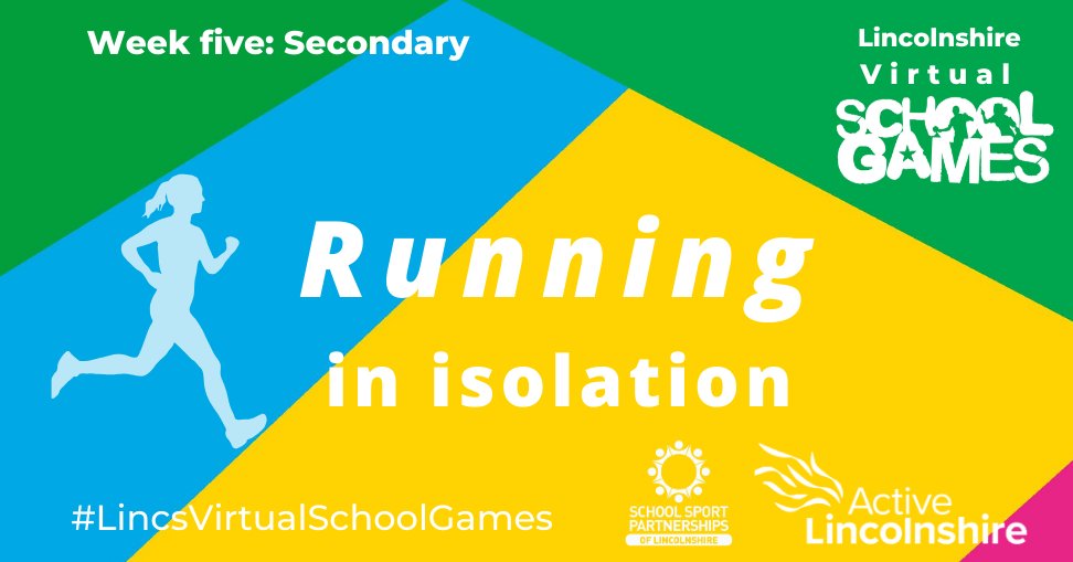 ActiveLincs's tweet photo. There's still time for #Lincolnshire Secondary school pupils to take part in the Virtual School Games running competition. Choose a distance: 1K , 3K or 5K and complete a timed run. Entries close on Fri (29 May).
https://t.co/CFF4nU5CSy
#activateisolate #runningchallenge https://t.co/IMq6CI6AN3
