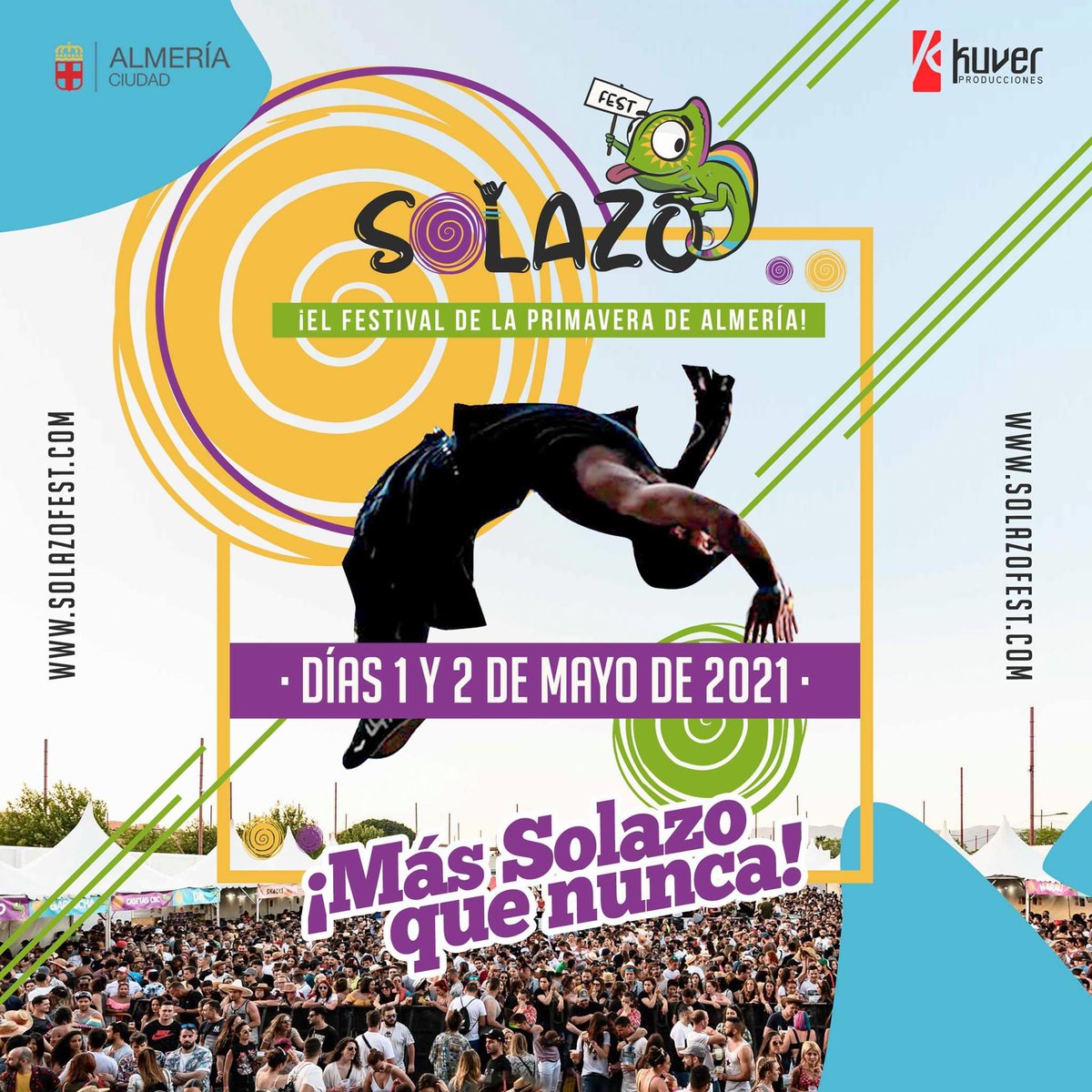 ¡YA TENEMOS FECHA DEFINITIVA PARA EL NUEVO SOLAZO FEST! Se llevará a cabo los días 1 y 2 de mayo de 2021💥

En breve comunicaremos cómo podéis solicitar la devolución del importe y las ventajas de mantenerlas. 
SOLAZO FEST 2021, más Solazo que nunca ☀️