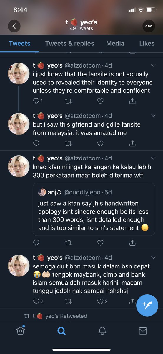 After scrolling through her feed and seeing a few suspicious tweets that can be related to Qiss. I saw a tweet saying that she had started a fansite around a month ago.