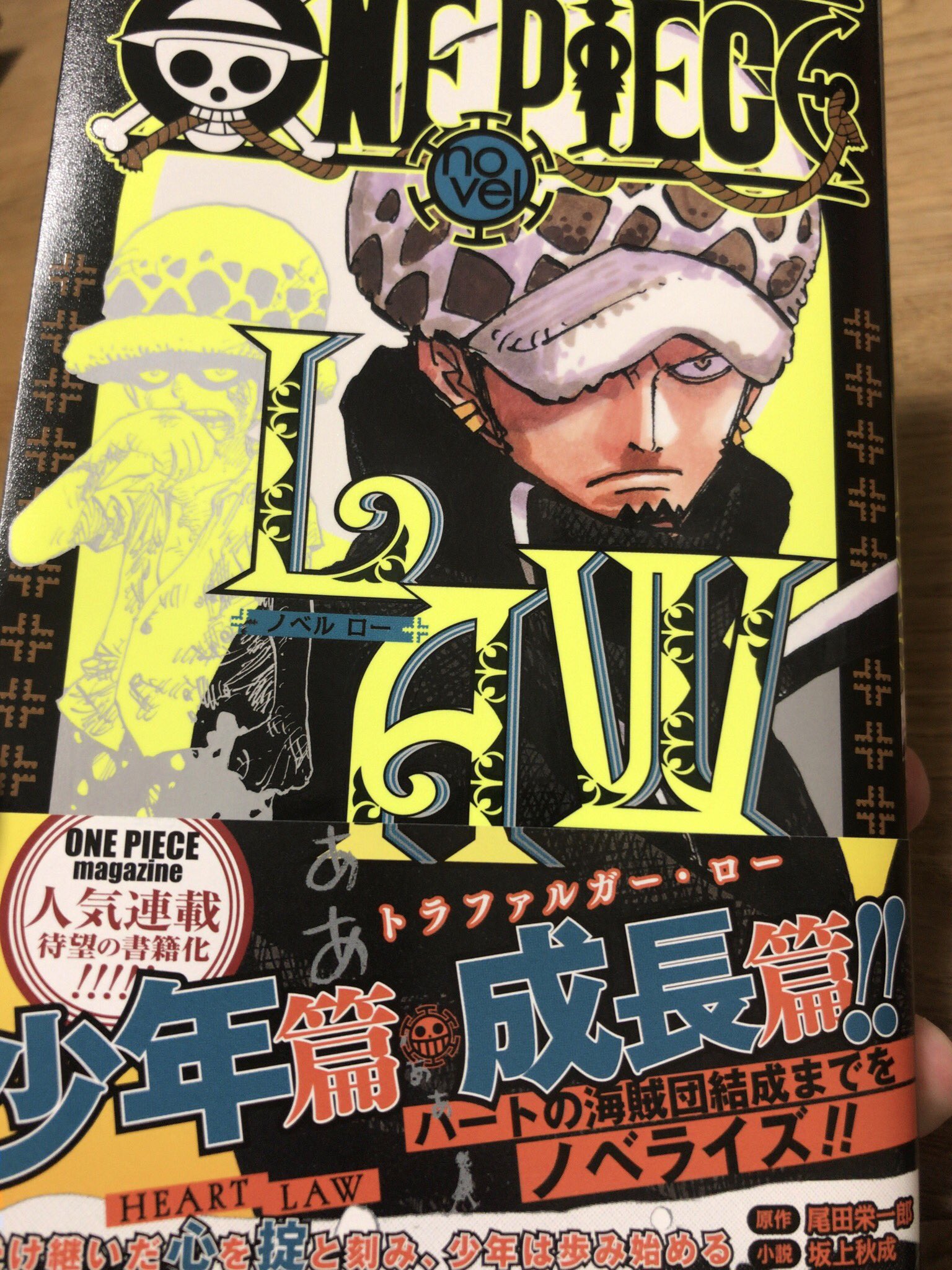 三浦雅宏 V Twitter One Piece Novel Law 読み終えた ロー ベポ ペンギン シャチの出会いからハートの海賊団誕生までの話 うん 良かった 途中読みながら泣いてたぁ なんだかんだみんな いいやつらだなぁ ノベルロー 読み記録